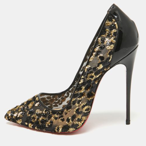 Lurex Fabric and Patent Leather Follies Pumps Size 37 - Christian Louboutin - Modalova