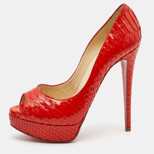 Python Lady Peep Pumps Size 39.5 - Christian Louboutin - Modalova