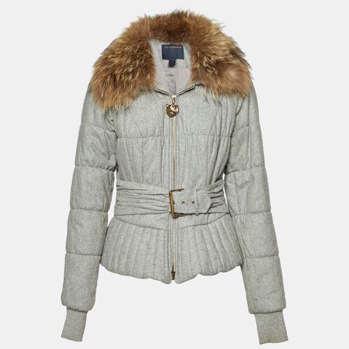 Wool Fur Collar Zip Up Jacket M - Class by Roberto Cavalli - Modalova