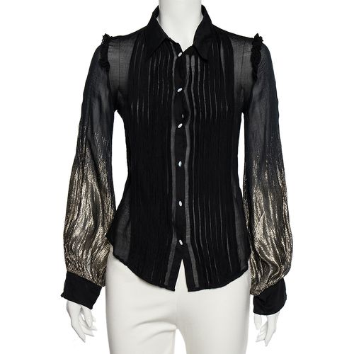 Lurex Crepe Button Front Shirt M - Class by Roberto Cavalli - Modalova