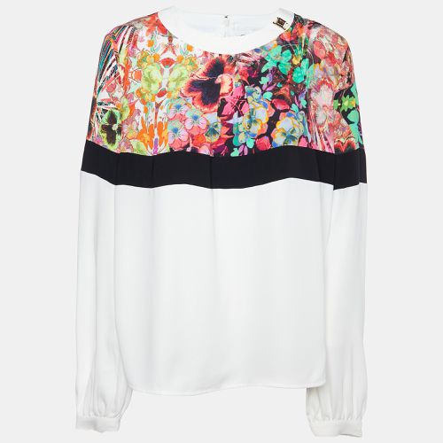 Cavalli Class White & Printed Polyester Top L - Class by Roberto Cavalli - Modalova