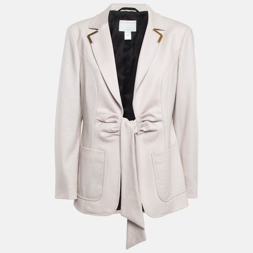 Light Wool Blend Front Tie Jacket S - Class by Roberto Cavalli - Modalova