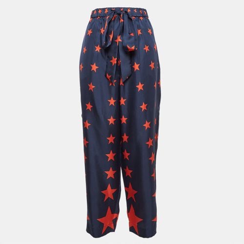 You're A Star Print Silk Wide Leg Pants L - AZ Factory - Modalova