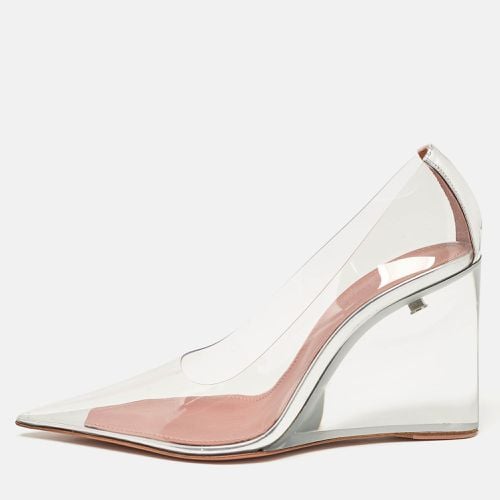 PVC Ane Wedge Pumps Size 36 - Amina Muaddi - Modalova