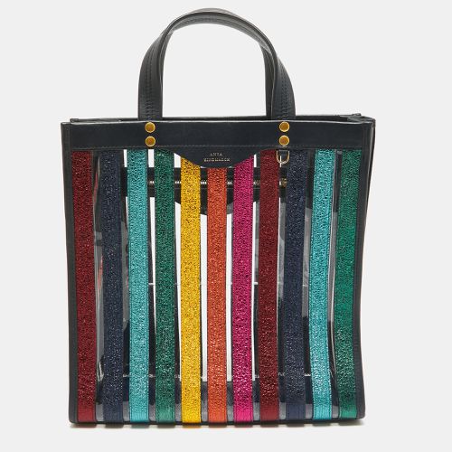 Leather and PVC Stripe Tote - Anya Hindmarch - Modalova