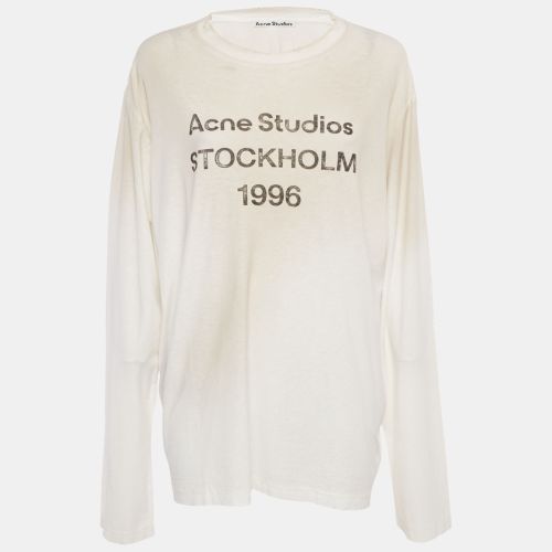 Cotton & Hemp Long Sleeve T-Shirt L - Acne Studios - Modalova