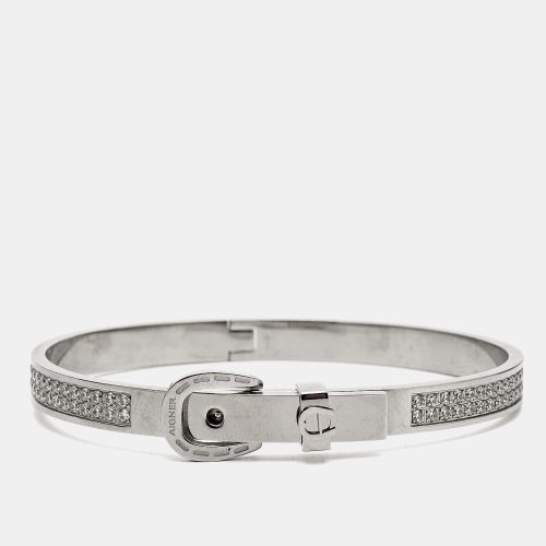 Logo Crystals Tone Bracelet - Aigner - Modalova
