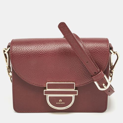 Leather Flap Crossbody Bag - Aigner - Modalova