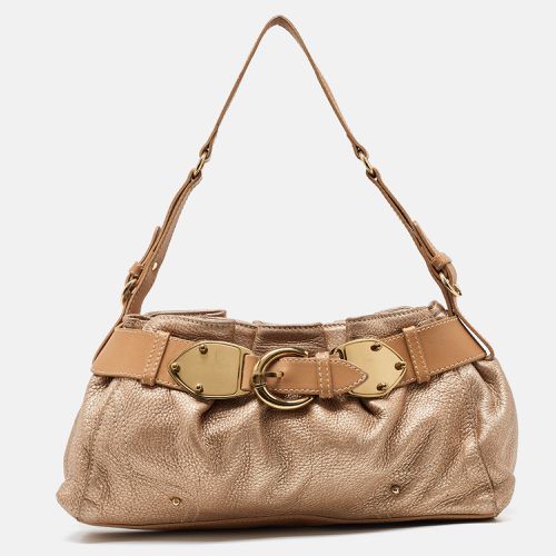 Beige Leather Buckle Satchel - Aigner - Modalova