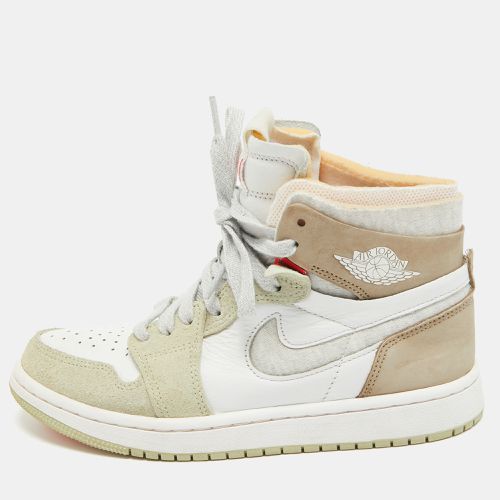 Leather Jordan 1 High Zoom Air CMFT Olive Aura Sneakers Size 36 - Air Jordans - Modalova