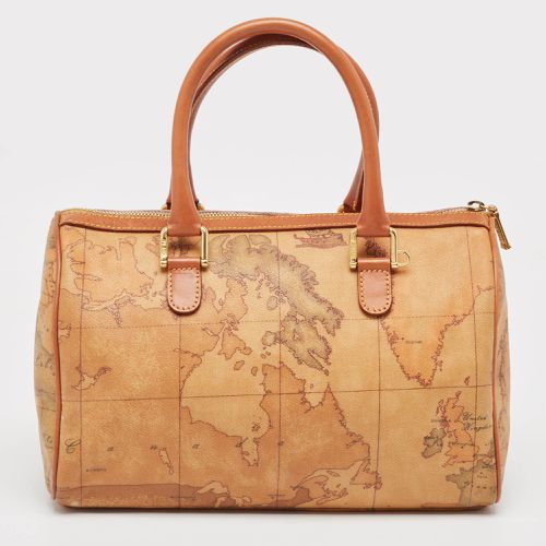 Brown Geo Classic Boston Bag - Alviero Martini 1A Classe - Modalova