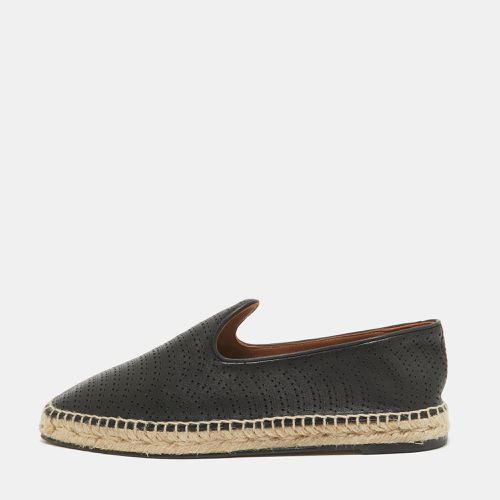 Perforated Leather Slip On Espadrille Flats Size 41 - Alaia - Modalova