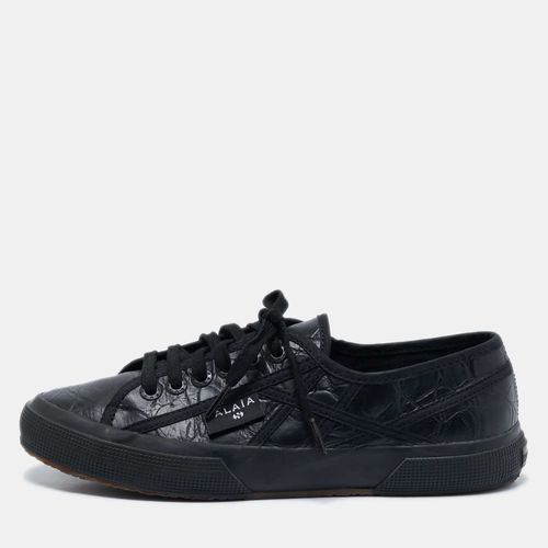 Croc Embossed Leather Superga Low Top Sneakers Size 39 - Alaia - Modalova