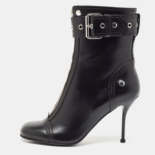 Leather Studded Biker Ankle Boots Size 40 - Alexander McQueen - Modalova