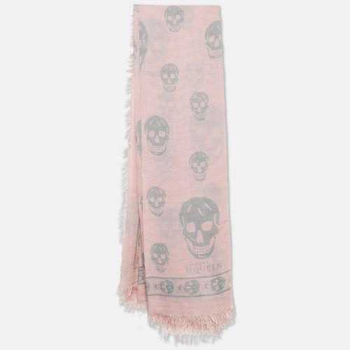 Light All-Over Print Modal Scarf - Alexander McQueen - Modalova