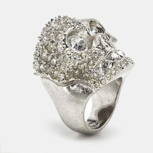 Skull Crystals Tone Ring Size 53 - Alexander McQueen - Modalova