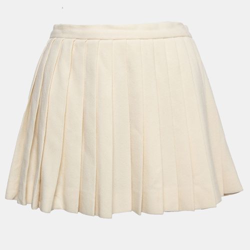 Wool Pleated Mini Skirt S - Alexander McQueen - Modalova