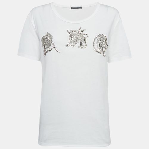 Embellished Cotton T-Shirt M - Alexander McQueen - Modalova