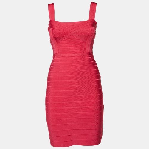 Fuchsia Bandage Jersey Sleeveless Bambi Dress S - Herve Leger - Modalova