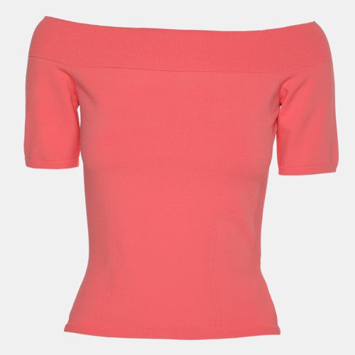 Coral Stretch Fabric Off The Shoulder Top XS - Alexander McQueen - Modalova