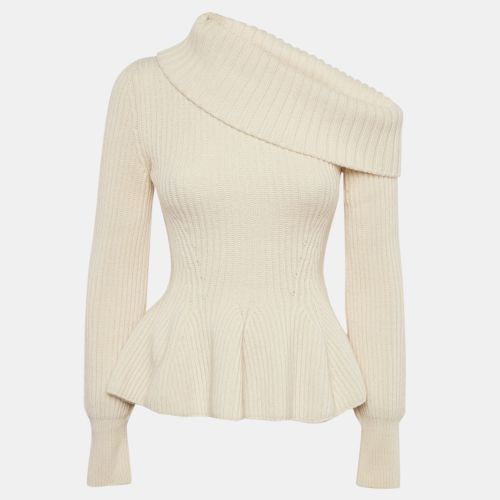 Rib Knit Wool Sweater XS - Alexander McQueen - Modalova