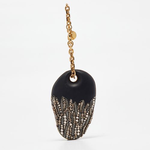 Leather Embellished Clam Chain Clutch - Alexander McQueen - Modalova