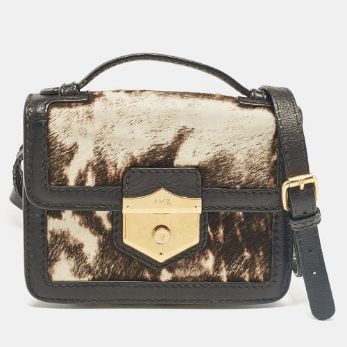 Calfhair and Leather Wicca Crossbody Bag - Alexander McQueen - Modalova