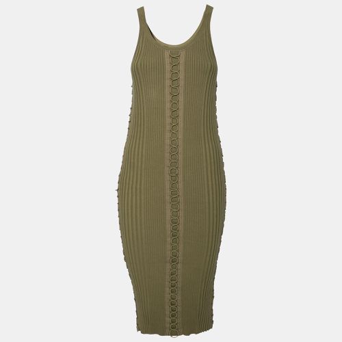 Olive Rib Knit Sleeveless Dress M - Alexander Wang - Modalova