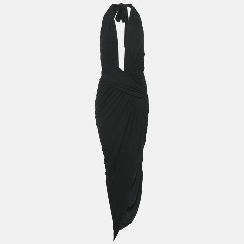 Jersey Asymmetric Halter Neck Draped Dress S - Alexandre Vauthier - Modalova