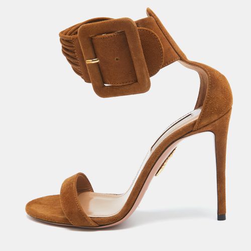 Suede Casablanca Sandals Size 35 - Aquazzura - Modalova