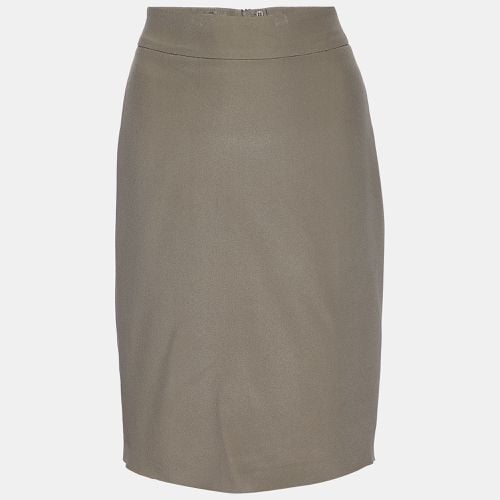 Silk Crepe Pencil Skirt M - Armani Collezioni - Modalova