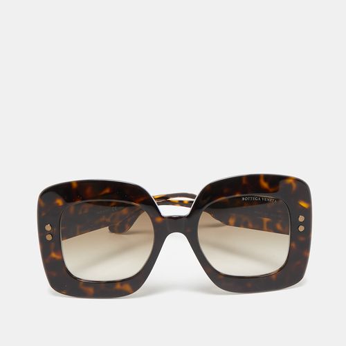 Tortoise Gradient BV0237S Oversized Sunglasses - Bottega Veneta - Modalova