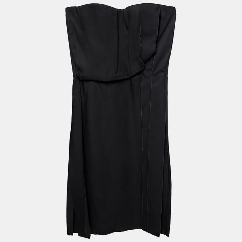 Synthetic Pleated Fringe Strapless Dress S - Bottega Veneta - Modalova