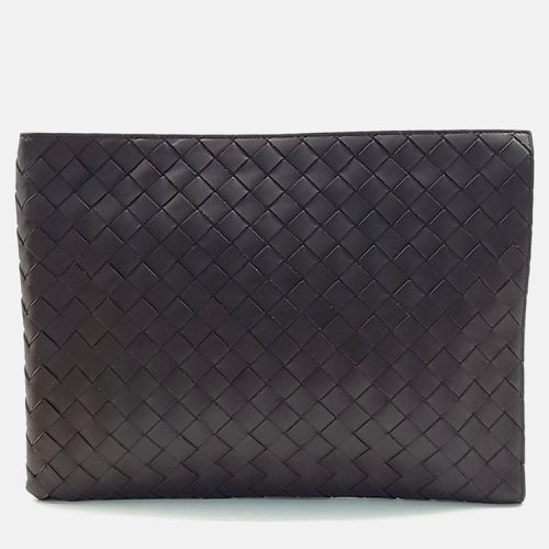 Leather mesh clutch - Bottega Veneta - Modalova