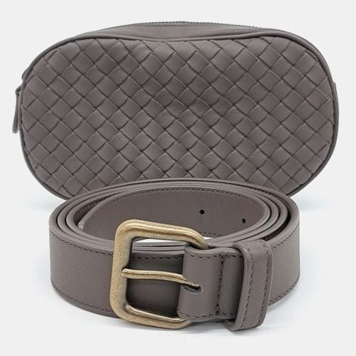 Leather mesh belt bag - Bottega Veneta - Modalova