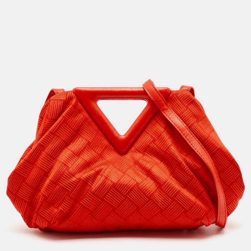 Increcciato Fabric Small The Point Triangle Bag - Bottega Veneta - Modalova