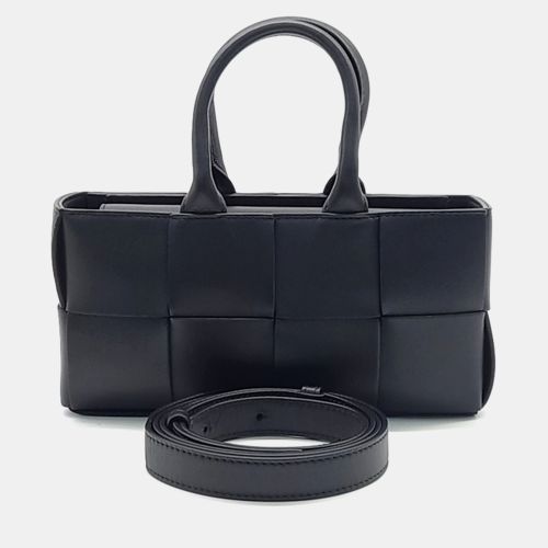 Leather East West Arco Tote Bag - Bottega Veneta - Modalova