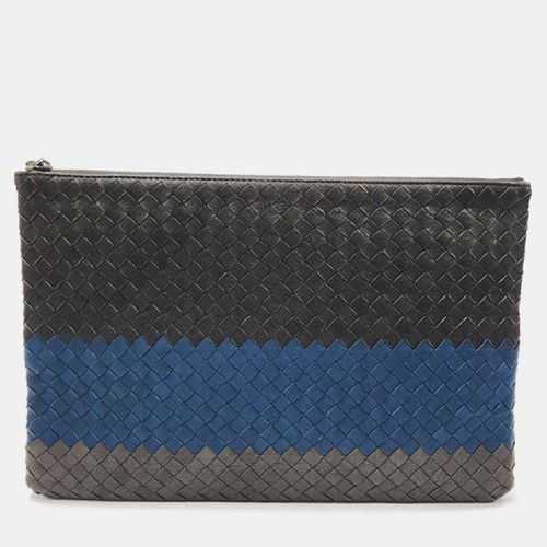 Tricolour Intrecciato Leather Pouch - Bottega Veneta - Modalova