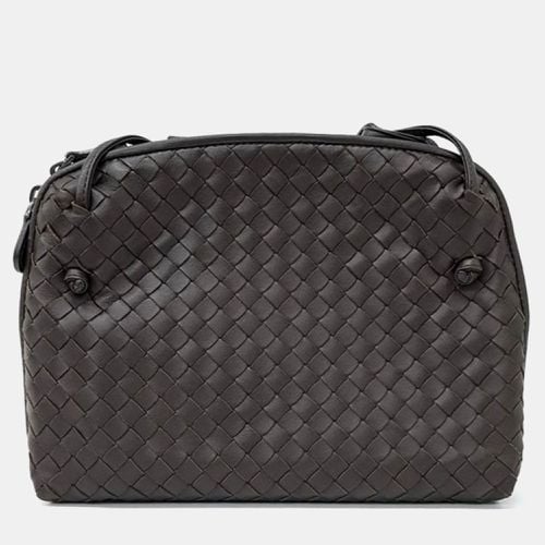 Black Intrecciato Leather cross bag - Bottega Veneta - Modalova