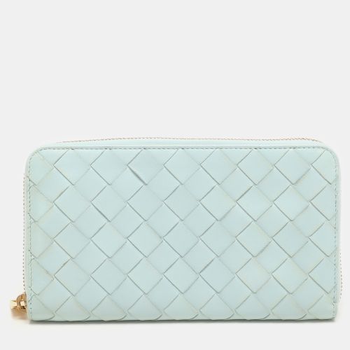 Intrecciato Leather Zip Around Wallet - Bottega Veneta - Modalova
