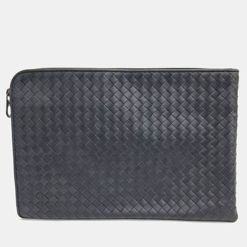 Leather mesh clutch - Bottega Veneta - Modalova