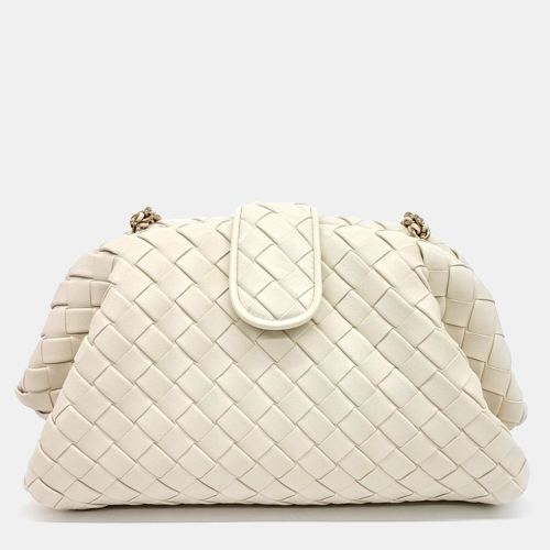 Ivory Leather Lauren 1980 Clutch Bag - Bottega Veneta - Modalova