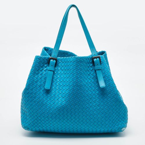 Aqua Intrecciato Leather Large Cesta Tote - Bottega Veneta - Modalova