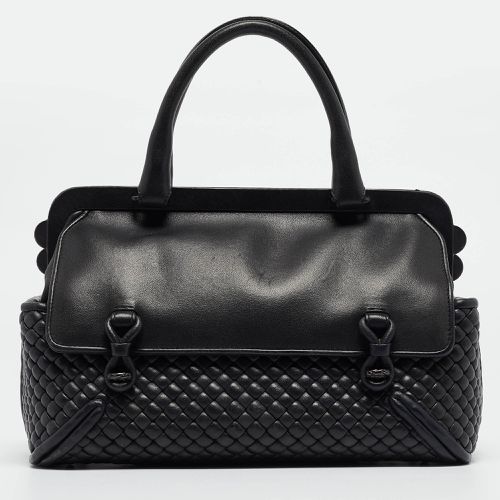 Intrecciato Leather Frame Expandable Bag - Bottega Veneta - Modalova