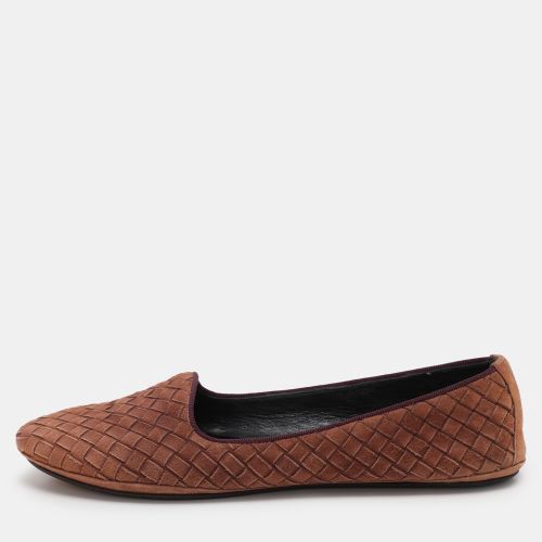 Suede Intrecciato Flats Size 38 - Bottega Veneta - Modalova