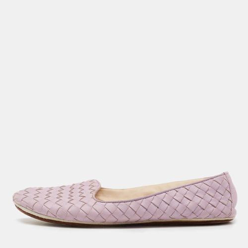 Lilac Intrecciato Leather Smoking Slippers Size 36.5 - Bottega Veneta - Modalova