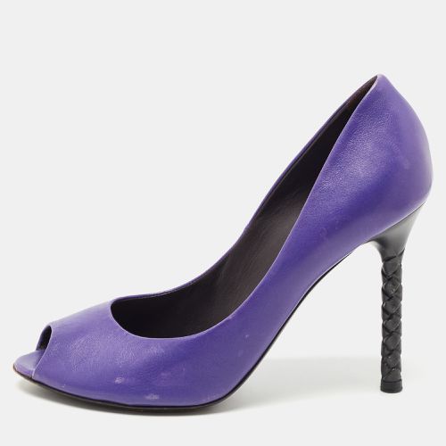 Suede Peep Toe Pumps Size 39.5 - Bottega Veneta - Modalova