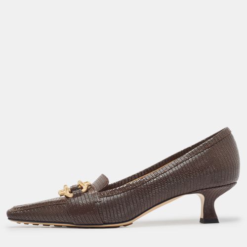 Lizard Embossed Leather Madame Pumps Size 39 - Bottega Veneta - Modalova