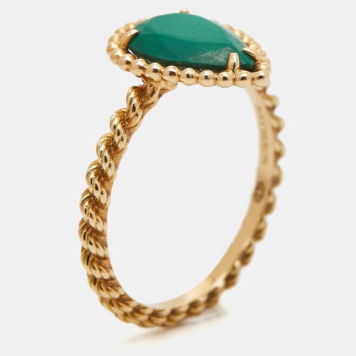 Serpent Boheme Malachite 18k Gold S Motif Ring Size 51 - Boucheron - Modalova