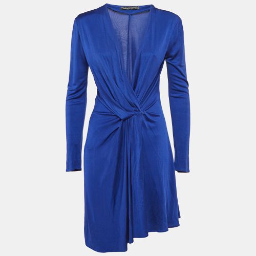 Silk Jersey Buttoned Wrap Dress M - Balenciaga - Modalova